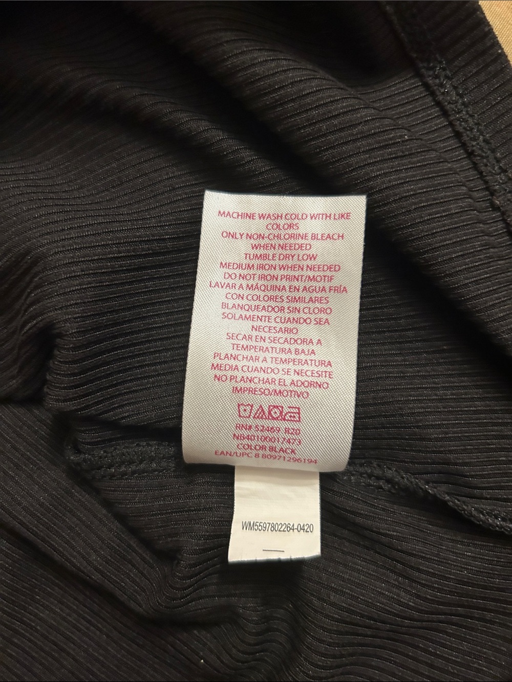 No Boundaries Black Turtleneck Top - Picture 6 of 6